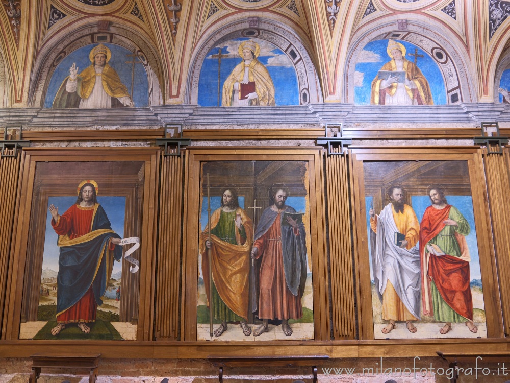 Milan (Italy) - Frescoes by Bergognone in the capitular room of the Church of Santa Maria della Passione